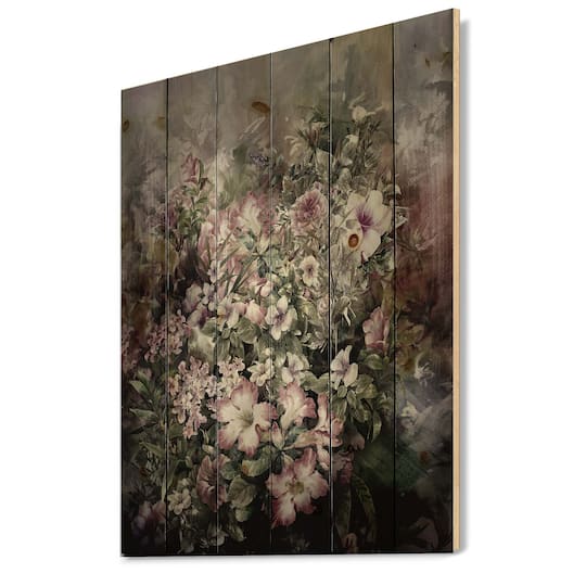 Designart - Retro Drawing of Flowers IV